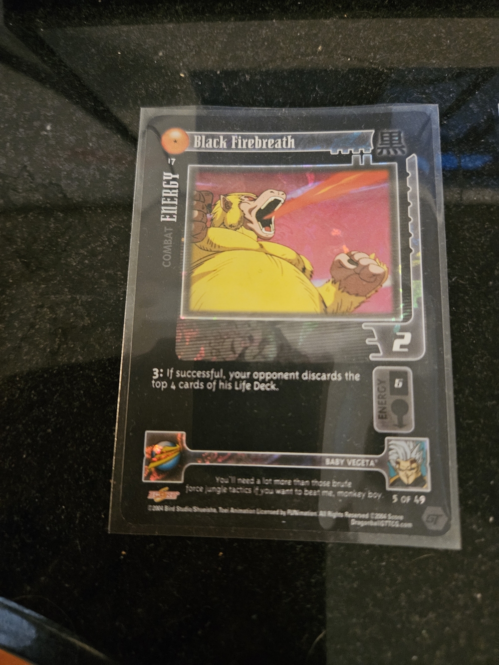 Dragon Ball Z Collectible Card - Black Firebreath (Black)